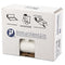 Inteplast Low-Density Commercial Can Liners, 45 Gal, 0.8 Mil, 40" X 46", White, 100/Carton - IBSSL4046XHW