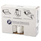 Inteplast High-Density Interleaved Commercial Can Liners, 60 Gal, 14 Microns, 38" X 60", Clear, 200/Carton - IBSS386014N