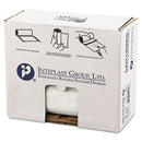 Inteplast Low-Density Commercial Can Liners, 56 Gal, 0.8 Mil, 43" X 47", White, 100/Carton - IBSSL4347XHW