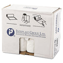Inteplast Low-Density Commercial Can Liners, 30 Gal, 0.8 Mil, 30" X 36", White, 200/Carton - IBSSL3036XHW