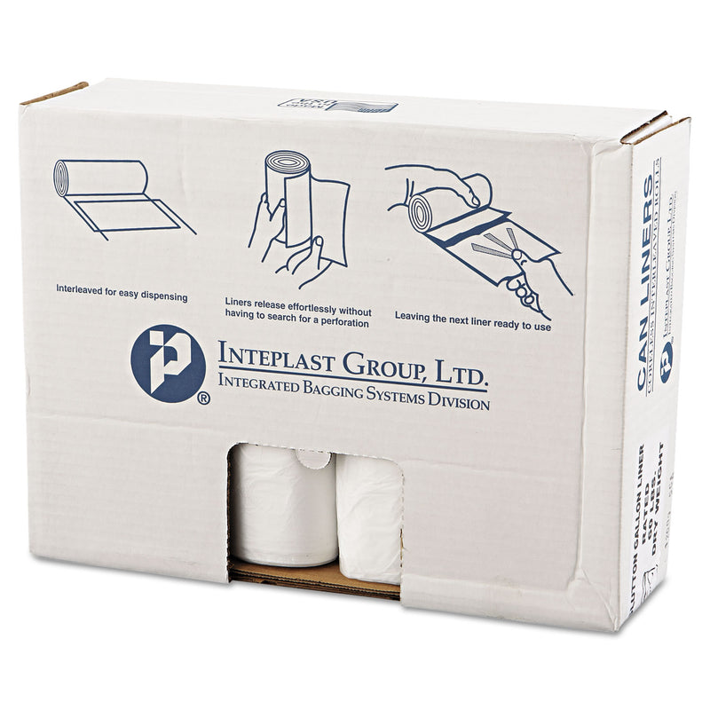 Inteplast High-Density Commercial Can Liners Value Pack, 60 Gal, 14 Microns, 43