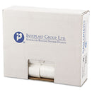Inteplast Low-Density Commercial Can Liners, 10 Gal, 0.35 Mil, 24" X 24", Clear, 1,000/Carton - IBSSL2424LTN