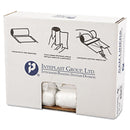 Inteplast High-Density Commercial Can Liners, 10 Gal, 8 Microns, 24" X 24", Natural, 1,000/Carton - IBSS242408N