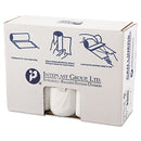 Inteplast High-Density Interleaved Commercial Can Liners, 45 Gal, 17 Microns, 40" X 48", Clear, 250/Carton - IBSS404817N