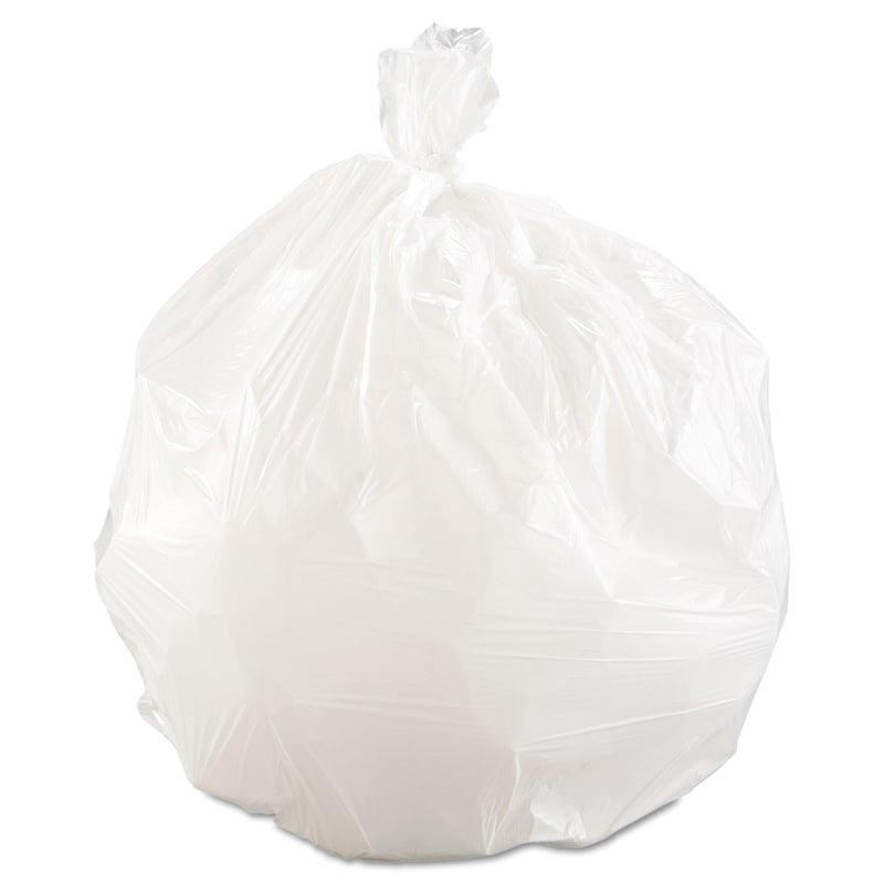 Boardwalk Low-Density Waste Can Liners, 16 Gal, 0.4 Mil, 24" X 32", White, 500/Carton - BWK2432EXH