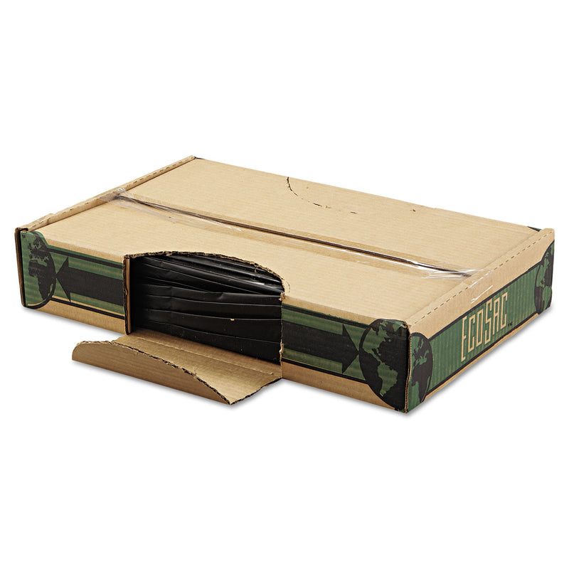 FlexSol Low Density Economy Ecosac, 60 Gal, 1.16 Mil, 38" X 60", Black, 50/Carton - ESXECO60SXH