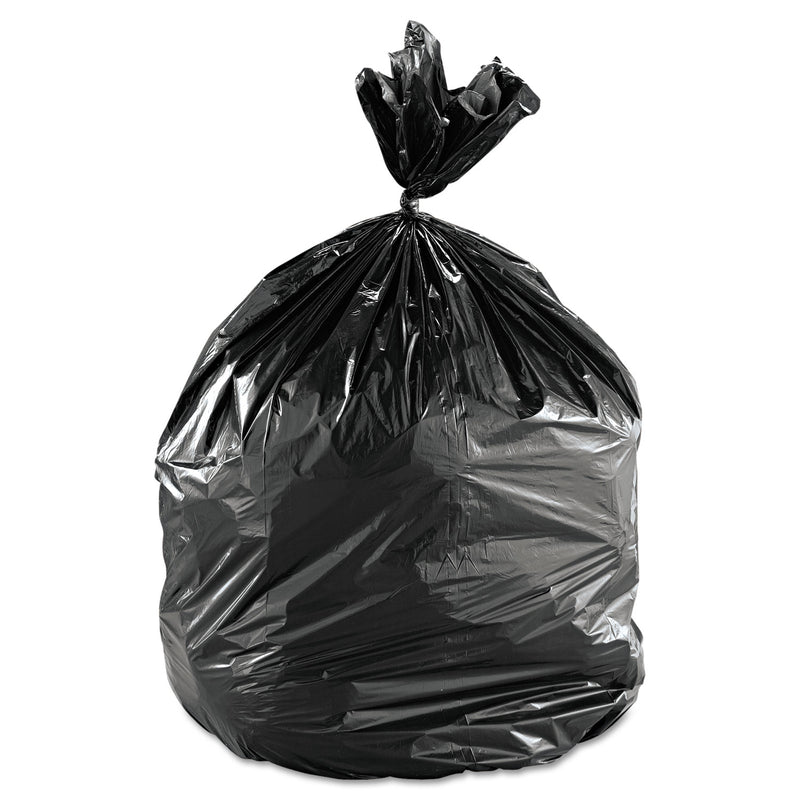 FlexSol Low Density Economy Ecosac, 60 Gal, 0.82 Mil, 38" X 60", Black, 100/Carton - ESXECO60H