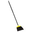 Rubbermaid Jumbo Smooth Sweep Angled Broom, 46" Handle, Black/Yellow, 6/Carton - RCP638906BLACT