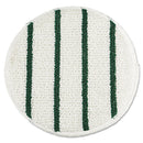 Rubbermaid Low Profile Scrub-Strip Carpet Bonnet, 19" Diameter, White/Green, 5/Carton - RCPP269