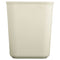 Rubbermaid Fire-Resistant Wastebasket, Rectangular, Fiberglass, 1.75 Gal, Beige - RCP2540BEI