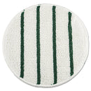 Rubbermaid Low Profile Scrub-Strip Carpet Bonnet, 21" Diameter, White/Green - RCPP271