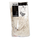 Rubbermaid Cotton/Synthetic Cut-End Blend Mop Head, 20Oz, 1" Band, White, 12/Carton - RCPF51712WHICT