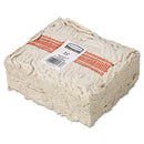 Rubbermaid Premium Cut-End Cotton Wet Mop Head, 24Oz, White, 1" Orange Band, 12/Carton - RCPF11812