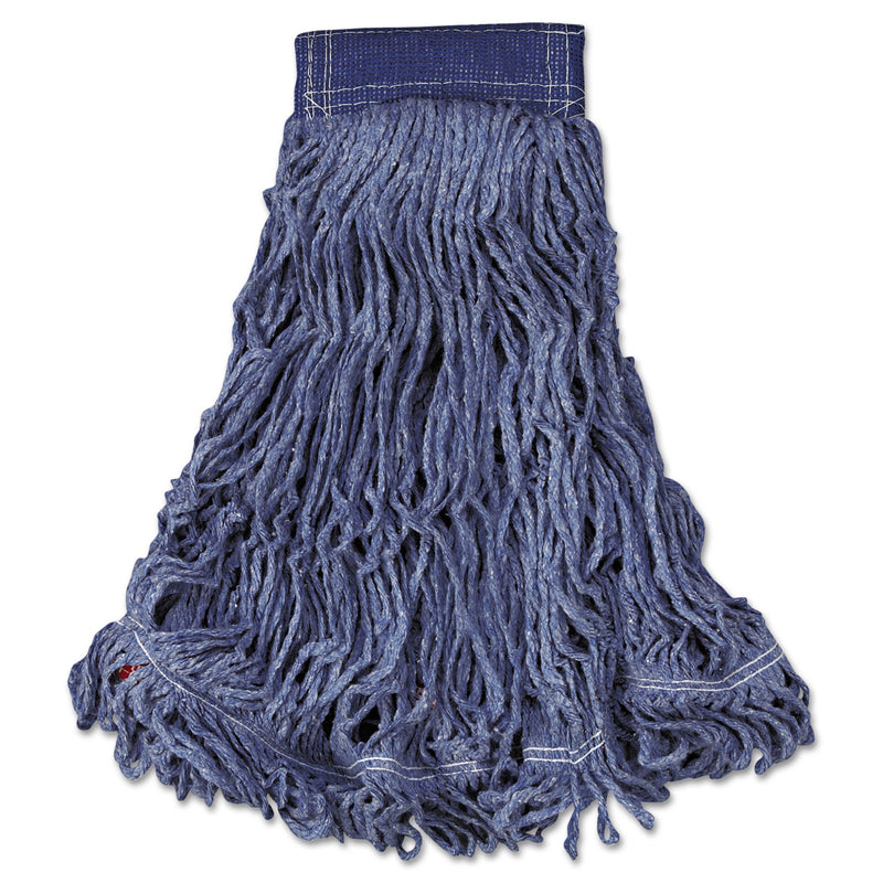 Rubbermaid Swinger Loop Wet Mop Head, X-Large, Cotton/Synthetic, Blue, 6/Carton - RCPC154BLU