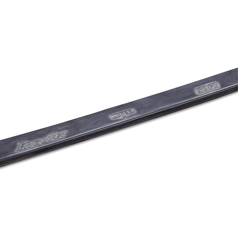 Unger Ergotec Replacement Squeegee Blades, 18" Wide, Black Rubber, Soft, 12/Pack - UNGRT45