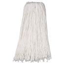 Boardwalk Mop Head, Premium Standard Head, Rayon Fiber, 32Oz, White, 12/Carton - BWK232R