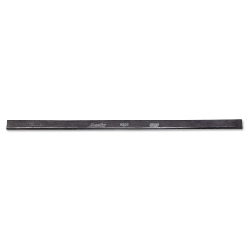 Unger Ergotec Replacement Squeegee Blades, 18" Wide, Black Rubber, Soft, 12/Pack - UNGRT45