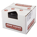 Jaguar Repro Low-Density Can Liners, 56 Gal, 2 Mil, 43" X 47", Black, 100/Carton - JAGR4347HH