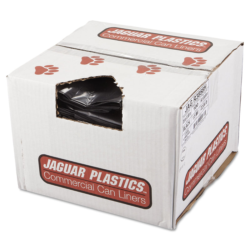 Jaguar Repro Low-Density Can Liners, 60 Gal, 1.5 Mil, 38