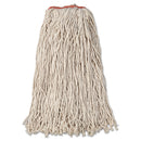 Rubbermaid Premium Eight-Ply Cut-End Cotton Wet Mop Head, 24Oz, White, 12/Carton - RCPF21800