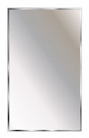 Ketcham Washroom Mirror, Theftproof, Channel Framed, Height (In.) 36, Width (In.) 18 - TPM-1836