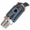 Pneumadyne 2.16 inL Aluminum / Brass 3-Way, NPT Toggle Valve with Spring Return Toggle Handle - F0-30-1