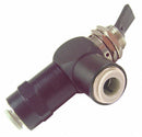 Pneumadyne 2.54 inL Aluminum / Brass 3-Way, Push-In Toggle Valve with Spring Return Toggle Handle - F11-30-66