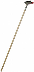Mallory 8 inW Straight Rubber Window Squeegee With Handle, Silver/White - 12-8NY-48