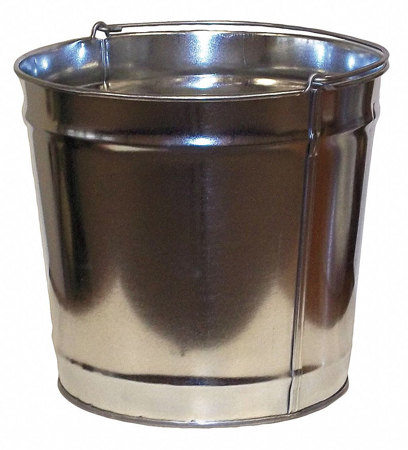 Justrite Replacement Pail, 10" Height, Silver - 26802