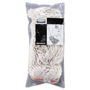 Rubbermaid Cotton/Synthetic Cut-End Blend Mop Head, 24Oz, 1" Band, White, 12/Carton - RCPF51812WHI