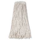 Boardwalk Mop Head, Premium Standard Head, Cotton Fiber, 32Oz, White, 12/Carton - BWK232C