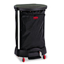 Rubbermaid Premium Step-On Linen Hamper Bag, 30 Gal, 13.38W X 19.88D X 29.25H, Nylon, Black - RCP6350BLA
