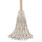 Boardwalk Deck Mop; 54" Wooden Handle, 24Oz Cotton Fiber Head, 6/Pack - BWK124C