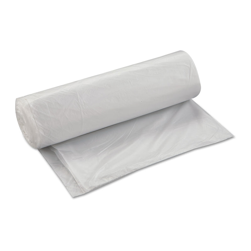 Inteplast High-Density Interleaved Commercial Can Liners, 45 Gal, 17 Microns, 40" X 48", Clear, 250/Carton - IBSS404817N