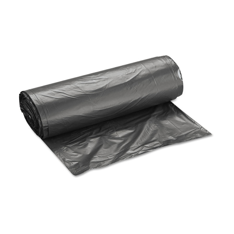 Inteplast High-Density Interleaved Commercial Can Liners, 33 Gal, 16 Microns, 33" X 40", Black, 250/Carton - IBSS334016K