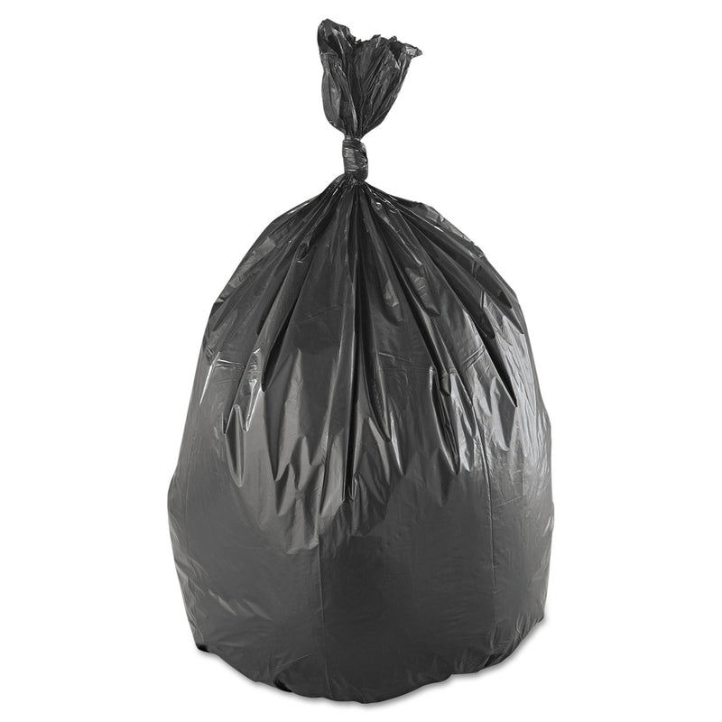 Inteplast Low-Density Commercial Can Liners, 60 Gal, 1.4 Mil, 38" X 58", Black, 100/Carton - IBSSLW3858SHK