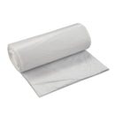 Inteplast High-Density Interleaved Commercial Can Liners, 60 Gal, 22 Microns, 38" X 60", Clear, 150/Carton - IBSS386022N