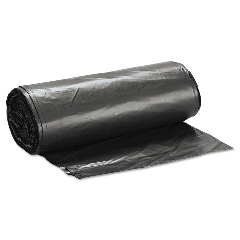 Inteplast Low-Density Commercial Can Liners, 60 Gal, 1.4 Mil, 38" X 58", Black, 100/Carton - IBSSLW3858SHK