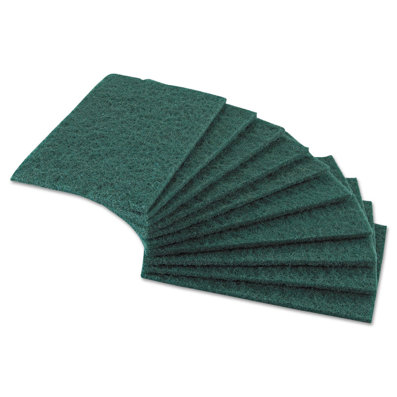 Royal Medium-Duty Scouring Pad, 6 X 9, Green, 60/Carton - RPPS960