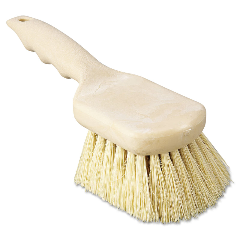 Boardwalk Utility Brush, Tampico Fill, 8 1/2" Long, Tan Handle - BWK4208