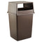 Rubbermaid Glutton Receptacle, Hooded Top Without Door, Rectangular, 23W X 26.63D X 13H, Brown - RCP256VBRO