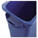 Rubbermaid Slim Jim W/Handles, Rectangular, Plastic, 15.9 Gal, Blue - RCP1971257