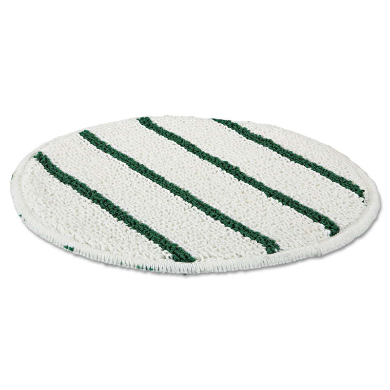 Rubbermaid Low Profile Scrub Strip Carpet Bonnet 19 Diameter White Green Rcpp269ea Sustainablesupply Com