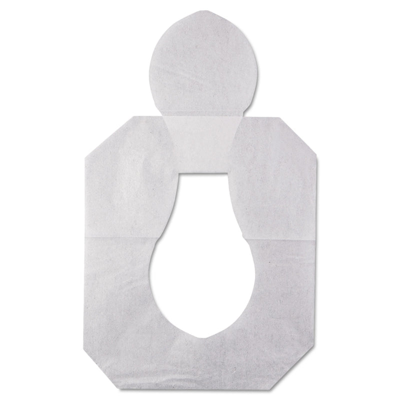 Hospeco Health Gards Toilet Seat Covers, Half-Fold, White, 250/Pack, 10 Boxes/Carton - HOSHG2500