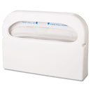Hospeco Health Gards Seat Cover Dispenser, 1/2-Fold, White, 16X3.25X11.5, 2/Bx - HOSHG12