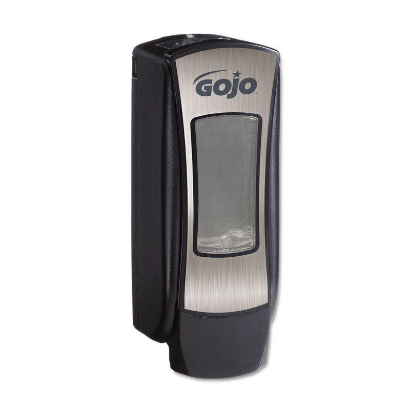 GOJO Adx-12 Dispenser, 1250 Ml, 4.5" X 4" X 11.75", Brushed Chrome/Black - GOJ888806