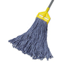 Rubbermaid Cotton/Synthetic Cut-End Blend Mop Head, 24Oz, 1" Band, Blue, 12/Carton - RCPF51812BLU