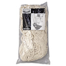 Rubbermaid Premium Eight-Ply Cut-End Cotton Wet Mop Head, 24Oz, White, 12/Carton - RCPF21800