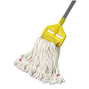 Rubbermaid Web Foot Wet Mop Head, Shrinkless, Cotton/Synthetic, White, Small, 6/Carton - RCPA251WHI