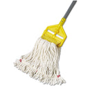 Rubbermaid Web Foot Wet Mop Head, Shrinkless, Cotton/Synthetic, White, Small, 6/Carton - RCPA251WHI